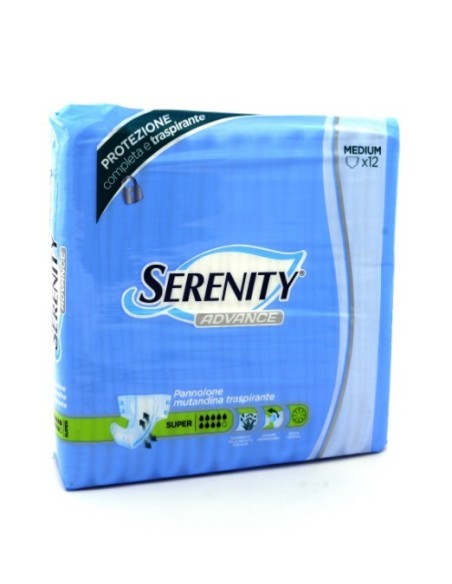 SERENITY ADVANCE - PANNNOLONI A MUTANDINA  SUPER - MISURA M - 12PZ