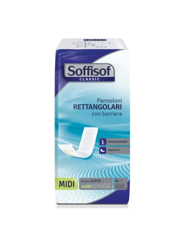 SOFFISOF CLASSIC PANNOLONI RETTANGOLARI CON BARRIERA - 30PZ SUPER MIDI