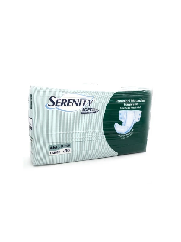 SERENITY PANNOLONI SOFT DRY - SUPER MISURA L - 30PZ