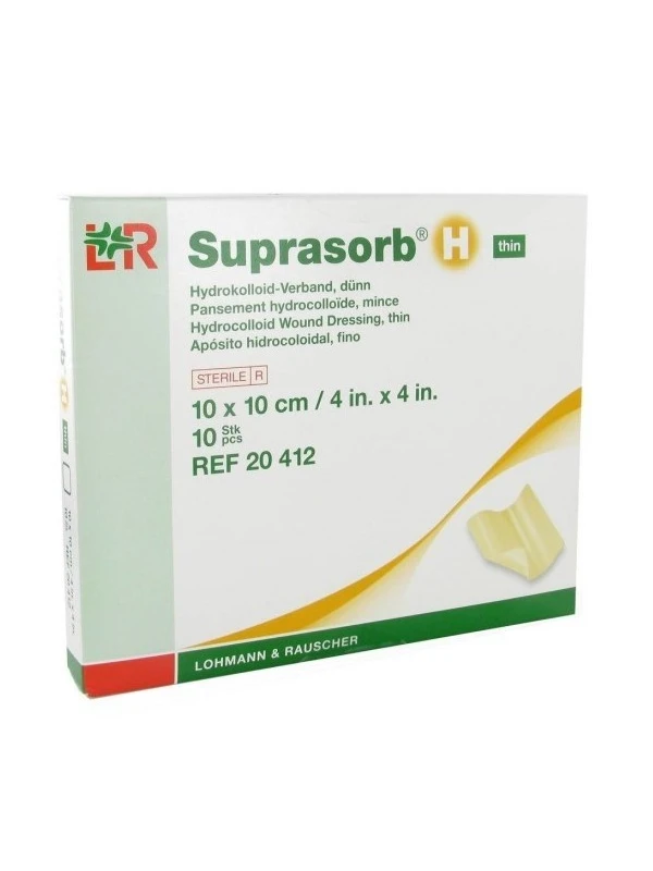 SUPRASORB H - MEDICAZIONE IDROCOLLOIDALE TRASPARENTE 10X10CM - 10PZZ