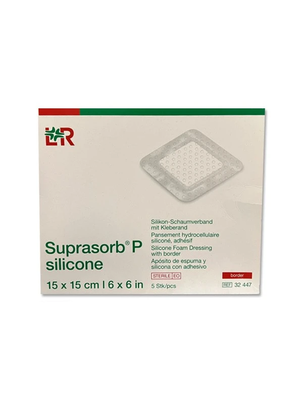 SUPRASORB P SILICONE BORDER 15X15