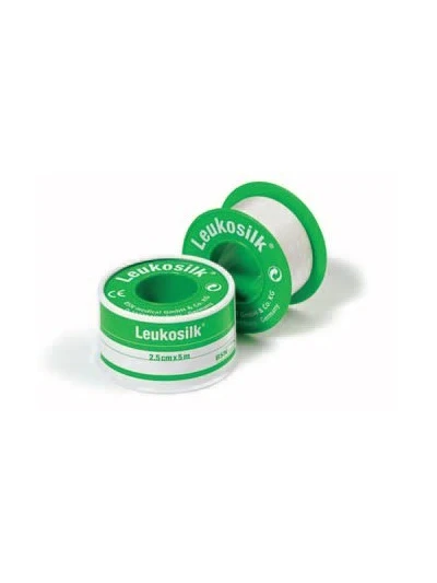 CEROTTO LEUKOSILK IN SETA 500X5CM 2