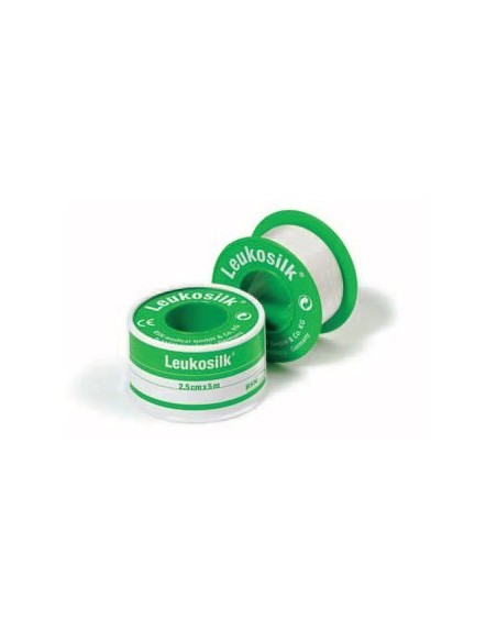 CEROTTO LEUKOSILK IN SETA 500X5CM