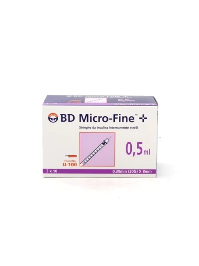 SIRINGA INSULINA BD 0,5ML G30 30PZ