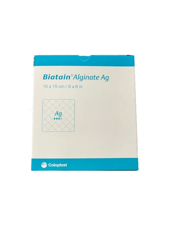 BIATAIN ALGINATE CON ARGENTO 15X15 - 10PZ