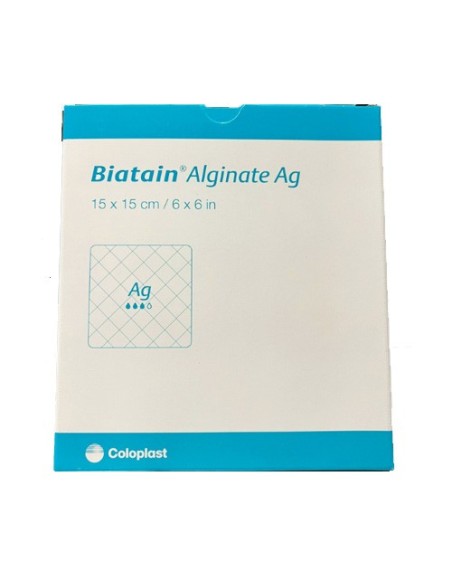 BIATAIN ALGINATE CON ARGENTO 15X15 - 10PZ
