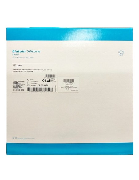 BIATAIN SILICONE SACRO - 25X25CM - MEDICAZIONE MORBIDA