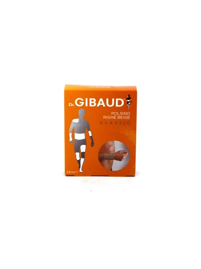 GIBAUD - POLSINO A RIGHE BEIGE ALTEZZA 6CM