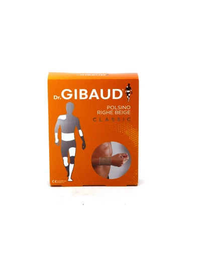 GIBAUD - POLSINO A RIGHE BEIGE - ALTEZZA 8CM