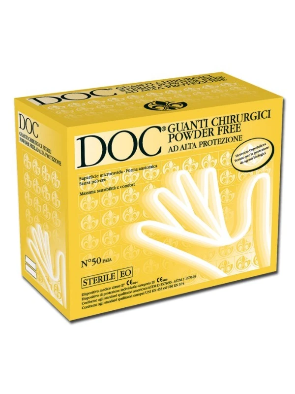 GUANTI CHIRURGICI STERILI IN LATTICE - 1 PAIO