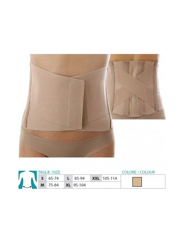 ORIONE 3041 - CORSETTO STECCATO LOMBOSACRALE H28 CM