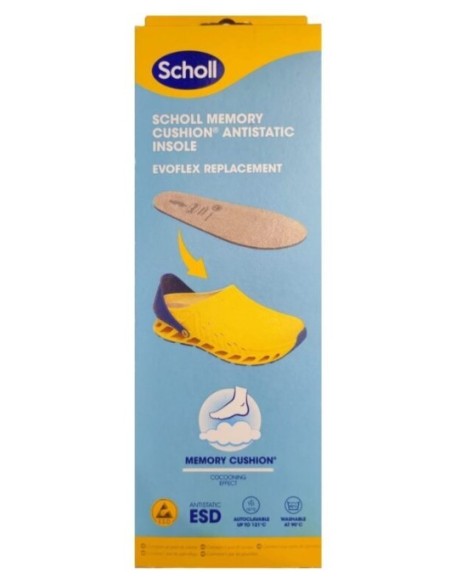 SCHOLL SOLETTA ANTISTATICA PER SCARPA EVOFLEX IN MEMORY CUSHION - 1PAIO