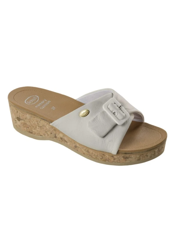 SCHOLL SANDALI DONNA WAPPY CON ZEPPA - BIANCO/BLU