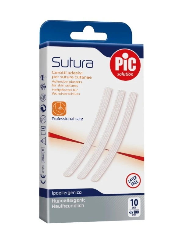CEROTTI PIC SUTURA - 6X100MM 10PZ