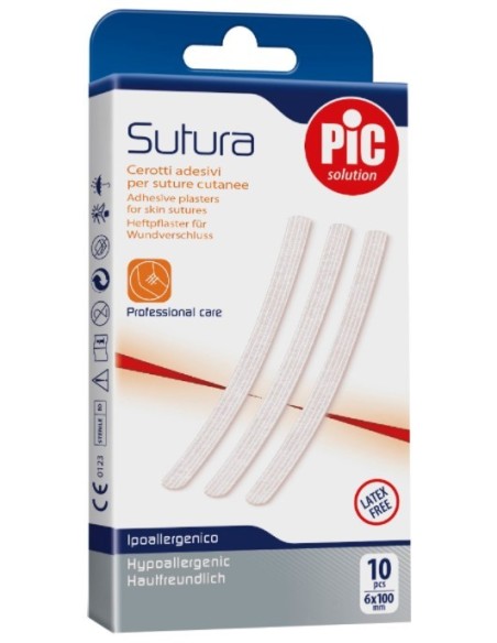 CEROTTI PIC SUTURA - 6X100MM 10PZ