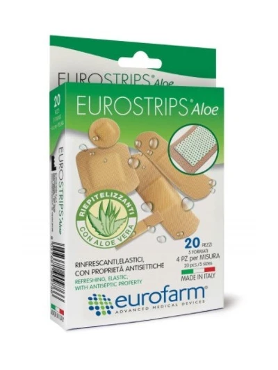 CEROTTI EUROSTRIPS ALOE ASSORTITI - 20PZ