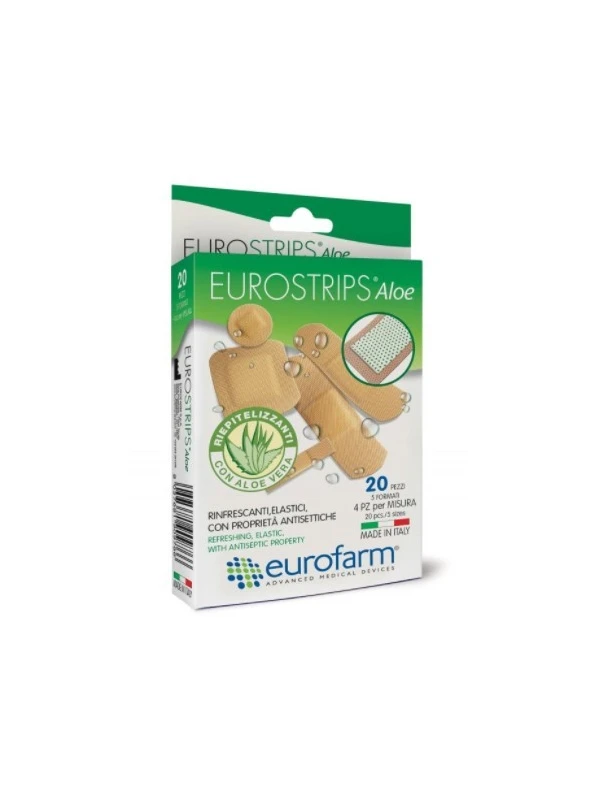 EUROSTRIPS ALOE PE R ASSOR 20P