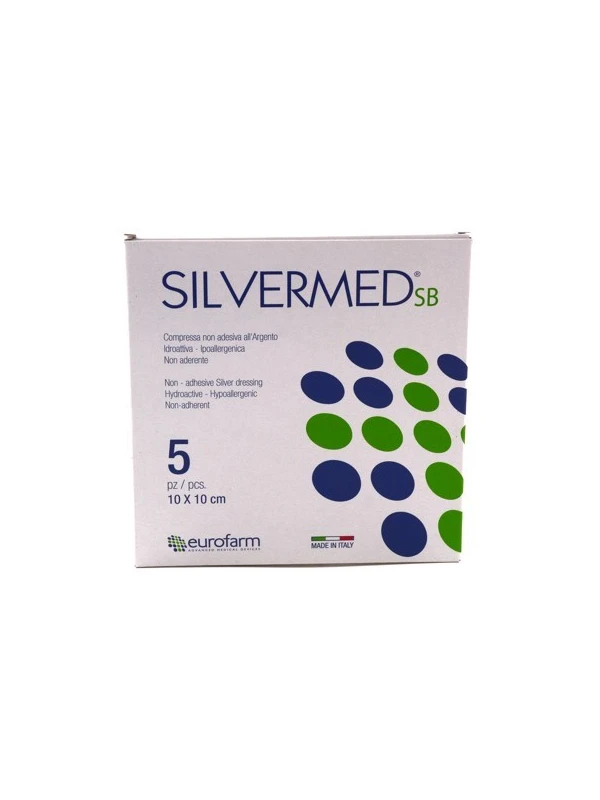 SILVERMED SB - GARZE NON ADESIVE ALL'ARGENTO 10X10 - 5PZ