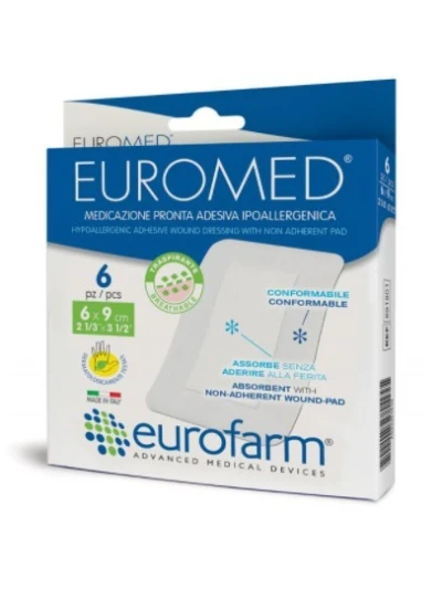 EUROMED MEDICAZIONE POSTOPERATORIA 9X6CM - 6PZ