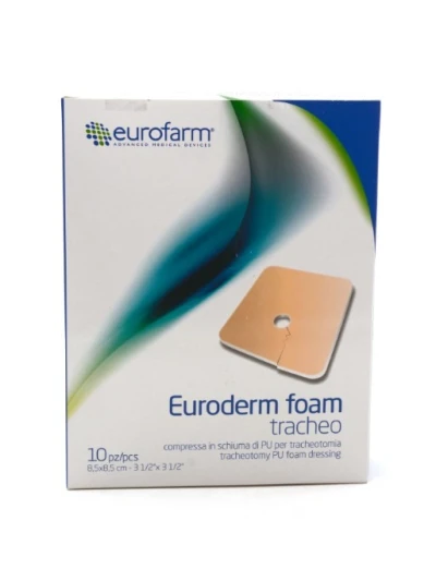 EURODERM FOAM TRACHEA - MEDICAZIONE NON ADESIVA 8,5X8,5CM