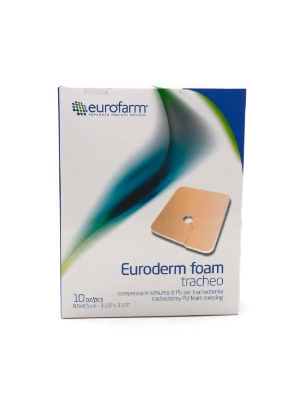 EURODERM FOAM TRACHEA - MEDICAZIONE NON ADESIVA 8,5X8,5CM