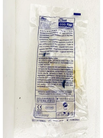 DEFLUSSORE LUER LOCK CON CAMERA MEDIA