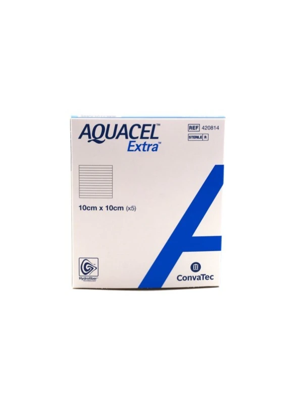 AQUACEL EXTRA HYDROFIBER MEDICAZIONE 10X10CM - 5 PZ