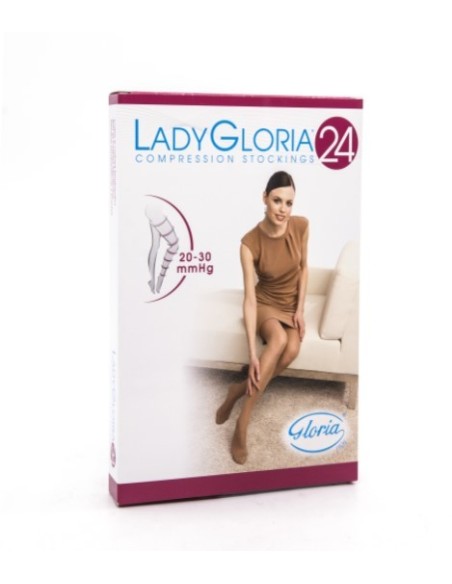 LADYGLORIA 24 AUTOREGGENTE 240 DENARI - COLORE NERO/DAINO