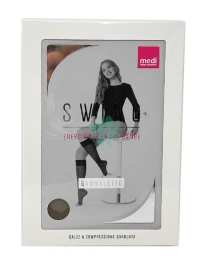 MEDI 14MMHG GAMBALETTI PUNTA APERTA - SABBIA COD.2204PA