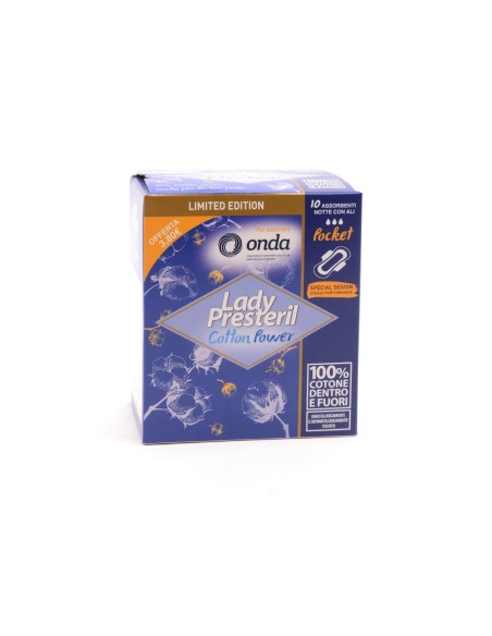LADY PRESTERIL POCKET ASSORBENTI NOTTE CON ALI - 10PZ