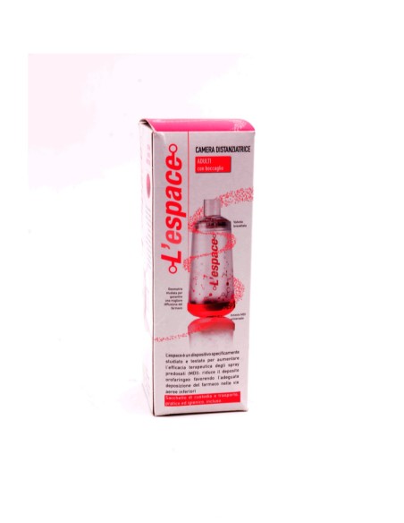 L'ESPACE CAMERA DISTANZIATRICE PER INALATORI - PER ADULTI - FONDO MAGENTA - BOCCAGLIO