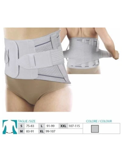 ORIONE 3089 - CORSETTO LOMBO-SACRALE STECCATO - GRIGIO