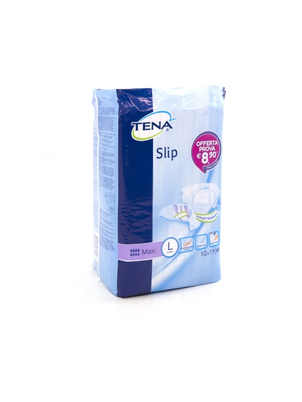 TENA SLIP PANNOLONI MISURA L MAXI - 10PZ