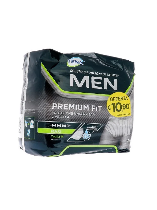 TENA MEN PREM FIT LIV4 S/M 10P