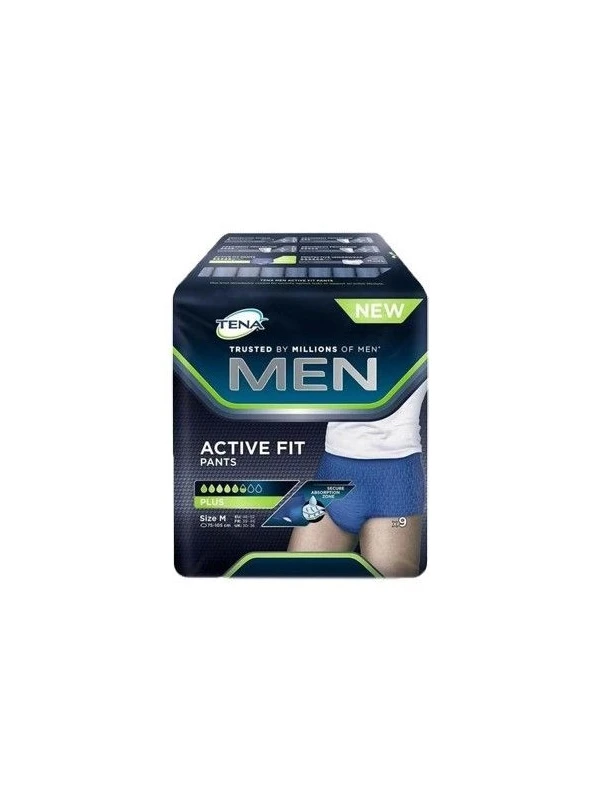 TENA MEN PANTS ACTIVE FIT - TAGLIA M 9 PZ