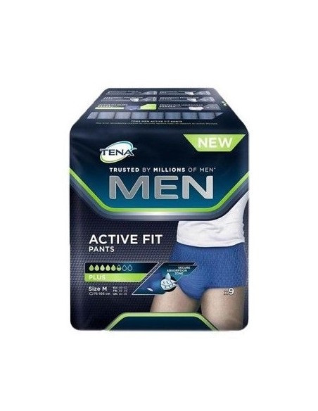 TENA MEN PANTS ACTIVE FIT - TAGLIA M 9 PZ