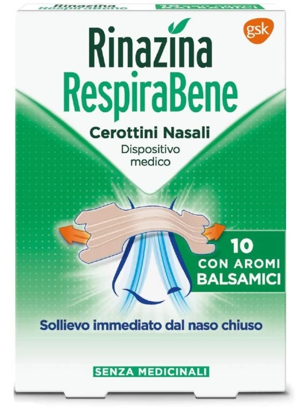 CEROTTI NASALI RESPIRA BENE - AROMI BALSAMICI 10PZ.