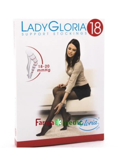 LADYGLORIA 18MMHG COLLANT 140 DENARI - COLORE CASTORO