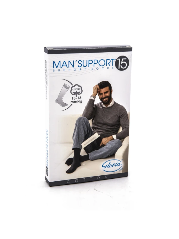 MAN SUPPORT 15MMHG GAMBALETTI UOMO IN COTONE