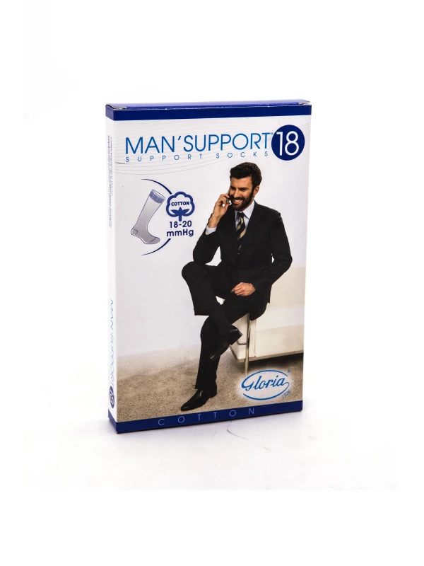 GLORIA MAN SUPPORT - GAMBALETTO IN COTONE 18MMHG