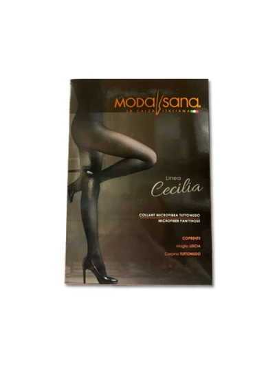 MODASANA CALZA AUTOREGGENTE IN MICROFIBRA - 70 DEN. NERO