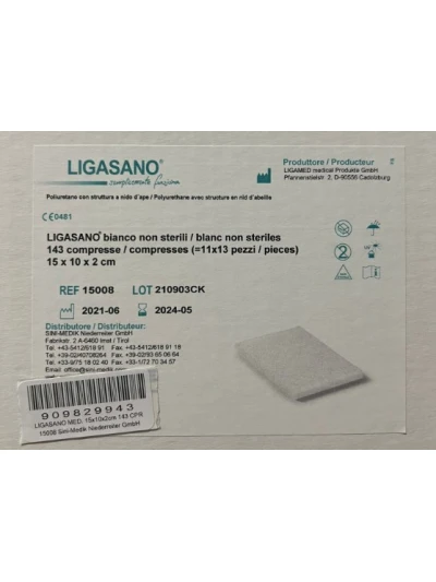 LIGASANO BIANCO NON STERILE - 15X10X2CM 143PZ