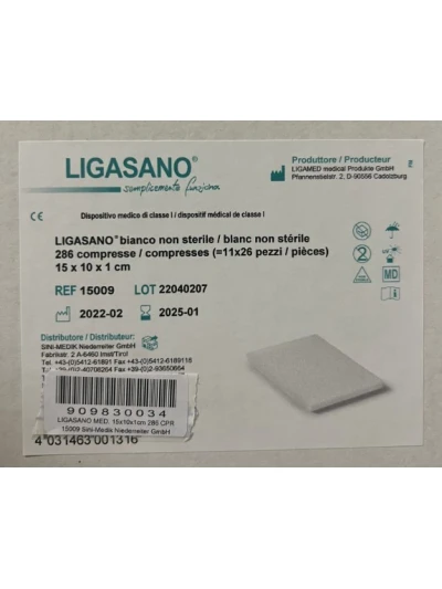 LIGASANO BIANCO NON STERILE -15X10X1CM - 286PZ
