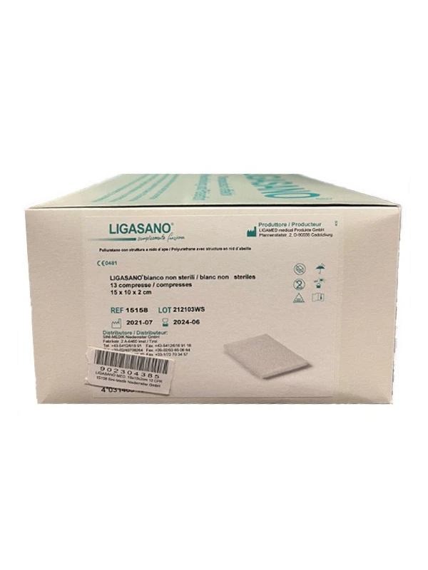 LIGASANO BIANCO NON STERILE 15X10X2CM - 13PZ COD.15158