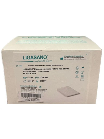 LIGASANO BIANCO NON STERILE 15X15CM 10PZ
