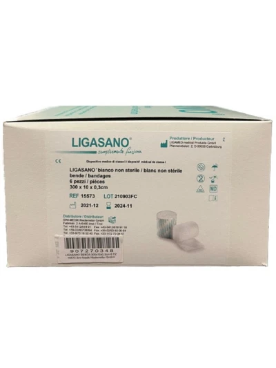 LIGASANO MEDICAZIONI 300X10CM NON STERILE - 6PZ COD.15573