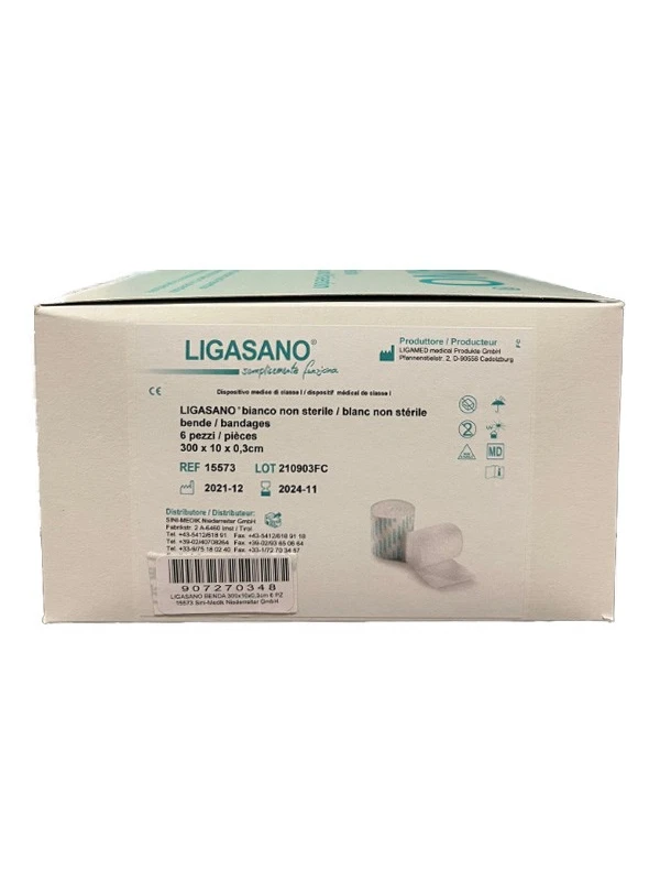 LIGASANO MEDICAZIONI 300X10CM NON STERILE - 6PZ COD.15573