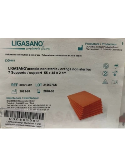 LIGASANO ORANGE NON STERILE 55X45X2CM 7PZ 2
