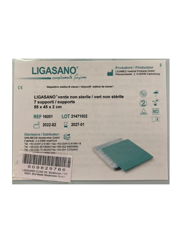 LIGASANO VERDE NON STERILE - 55X45X2 - 7PZ...