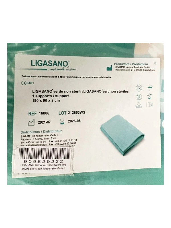 LIGASANO VERDE NON STERILE - 190X90X2 1PZ - COD.16006
